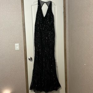 Black Jovani prom dress size 10 mermaid style! Worn once!